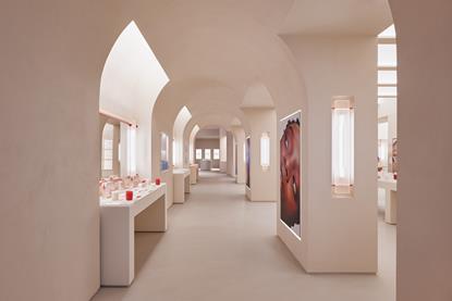 Glossier New York store interior