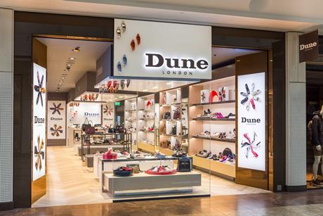 Exterior of Dune Bristol store