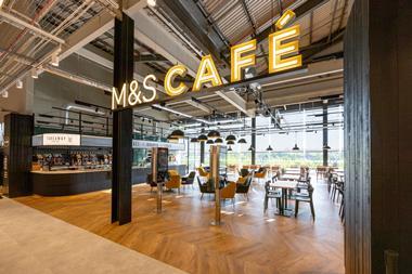 Cafe at M&S White Rose store