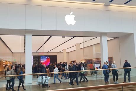 Exterior of Apple Sheffield store