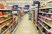 Tesco supermarket aisle