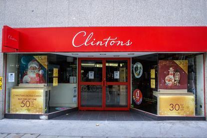 Exterior of Clintons store