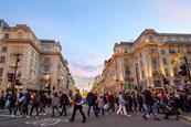 Regent Street Christmas shoppers