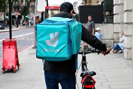 Deliveroo delivery cyclist