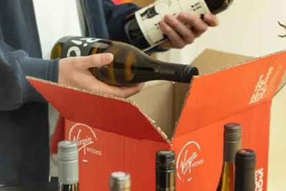 Virgin Wines delivery box