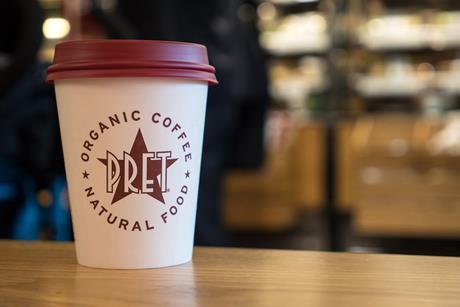 Pret A Manger coffee cup