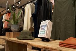 Products on display at Finisterre, Covent Garden, London