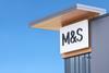 Marks & Spencer sign against blue sky