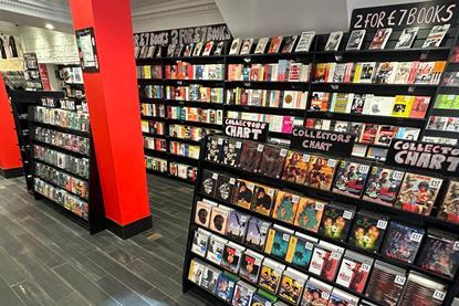 Books and CDs on display at Nottingham Fopp store