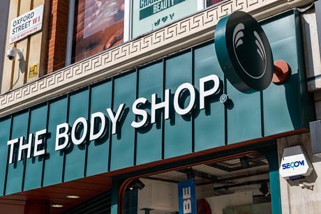 Body Shop Oxford Street sign