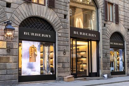 Exterior of Burberry store in Florence