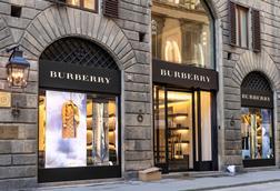 Exterior of Burberry store in Florence