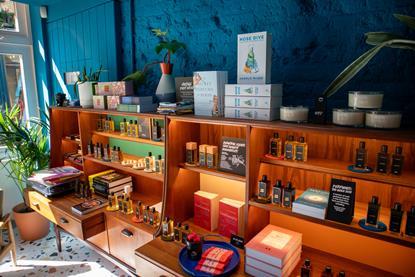 Lush's Perfume Library interior