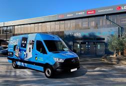 Marks Electrical van outside store