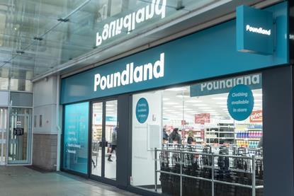 Exterior of Poundland store