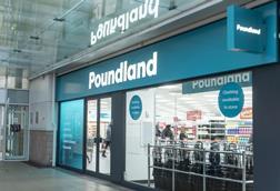 Exterior of Poundland store