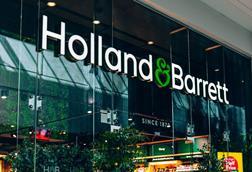 Exterior of Holland & Barrett store at Bluewater shopping centre