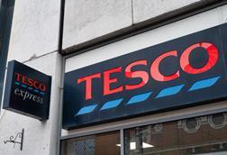 Tesco Belfast store sign