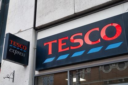 Tesco Belfast store sign